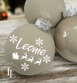 Weihnachtskugel Christbaumkugel Farbwahl mit Wunschnamen