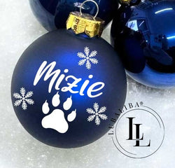 Weihnachtskugel Christbaumkugel Farbwahl mit Wunschnamen