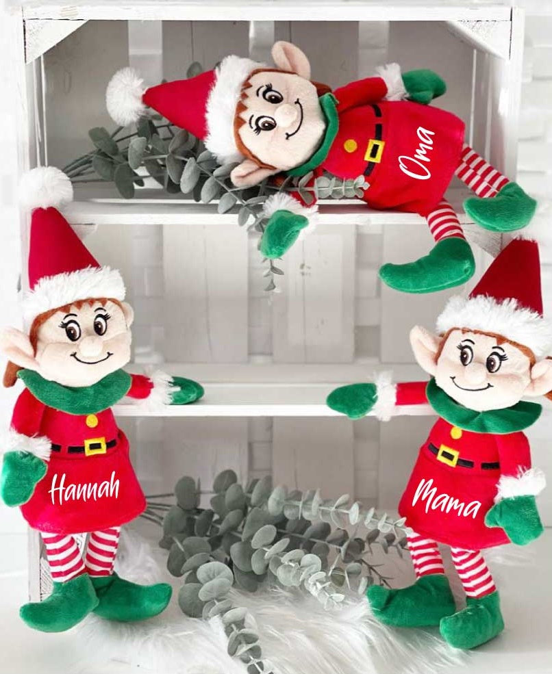 Weihnachtself Dekoelf personalisierbar