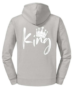 KING UNISEX HOODIE HELLGRAU