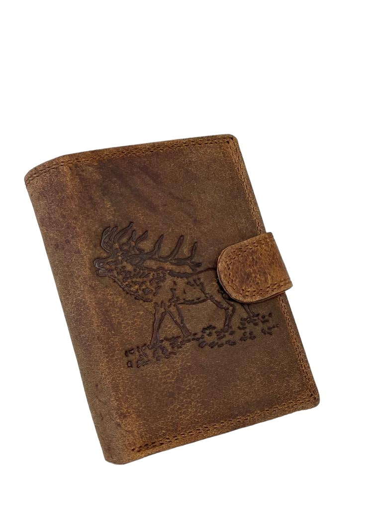 Leder Portemonnaie Elch