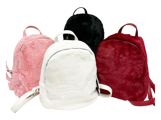 Stylischer Plüsch Rucksack Farben- Farbwahl