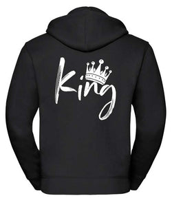 KING UNISEX HOODIE SCHWARZ