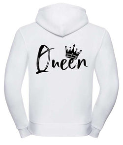 QUEEN UNISEX HOODIE WEISS