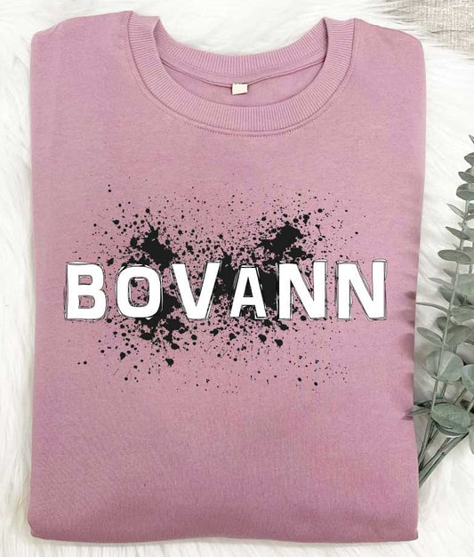 ☆ BOVANN☆SPLASH☆ Sweatshirt/Purple Rose