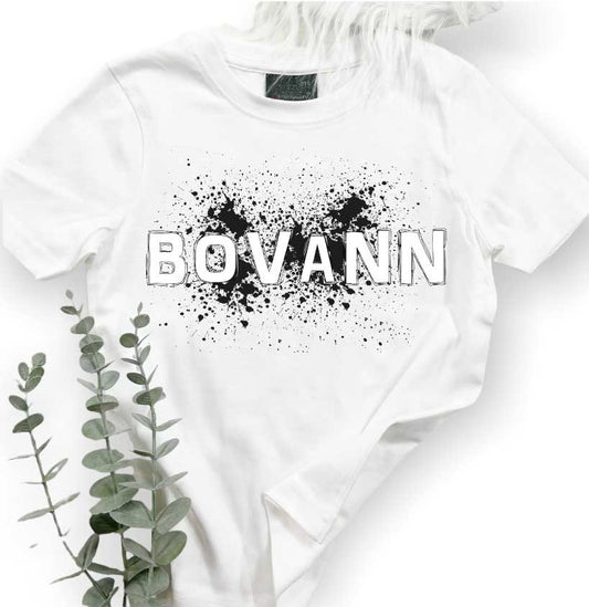 ☆BOVANN☆SPLASH☆T-shirt/Weiß/Man