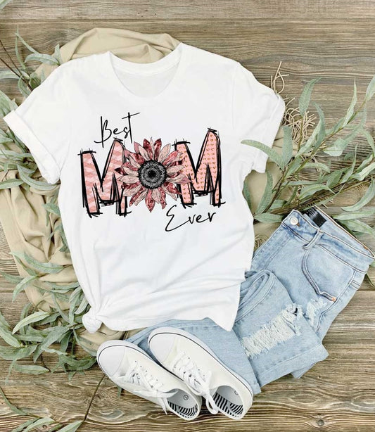 Unisex T-Shirt-weiß ♡BEST MOM EVER♡