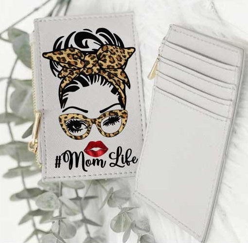 Kartenetui MOMLIFE KISS Style Grau/Gold