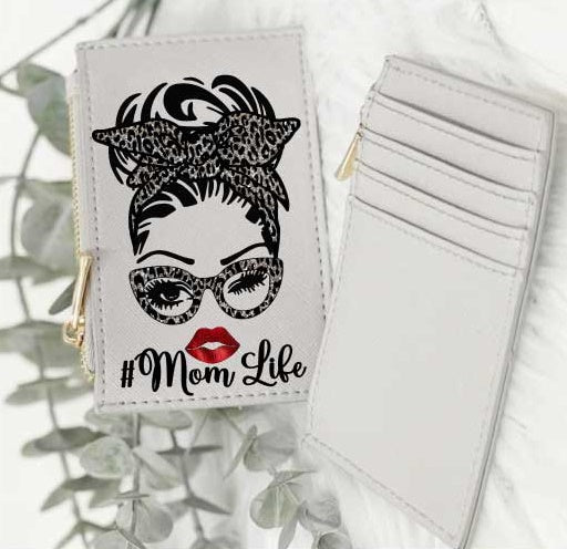 Kartenetui MOMLIFE KISS Style Grau/Grau