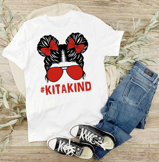 T-Shirt # KITAKIND Girl/Rot
