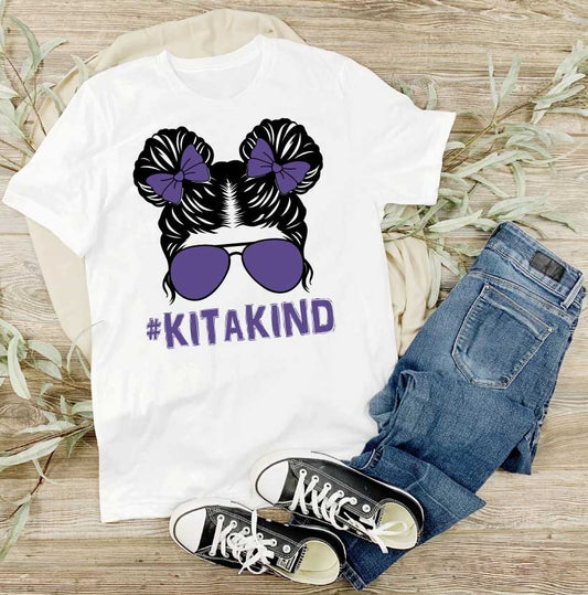 T-Shirt # KITAKIND Girl/Lila