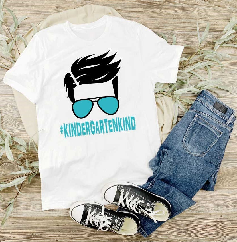 T-Shirt # KINDERGARTENKIND Junge/Türkis