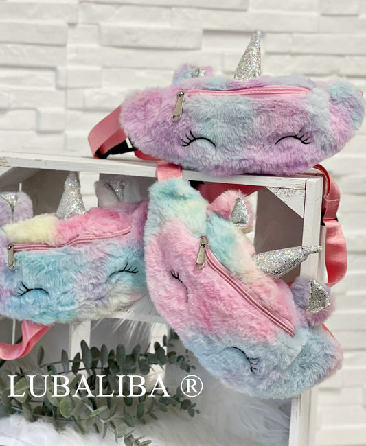 Süße Glitter EINHORN  "BODYBAG" Kinder Bauchtasche/Rainbow