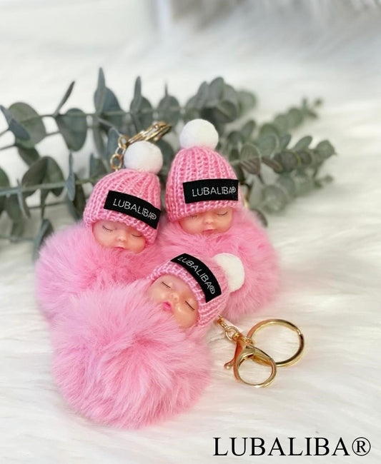ORIGINAL LUBALIBA® Deko/Baby"SWEETHEART" Anhänger Schlüsselanhänger/ROSA