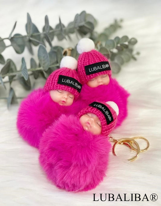 ORIGINAL LUBALIBA® Deko/Baby"CANDY" Anhänger Schlüsselanhänger/PINK