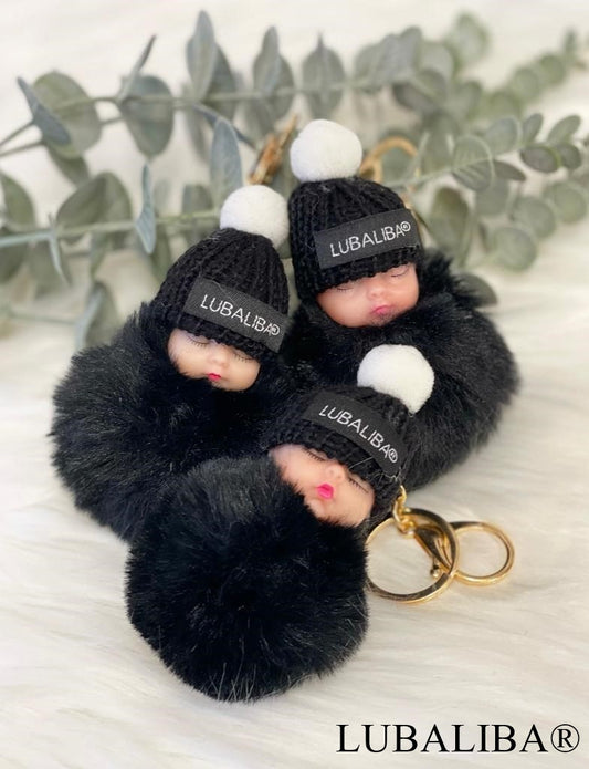 ORIGINAL LUBALIBA® Deko/Baby"PANTHA" Anhänger Schlüsselanhänger/SCHWARZ