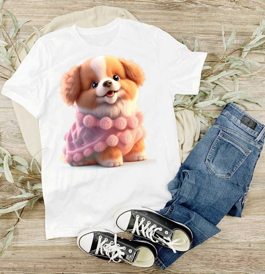 T-Shirt Hündin/Bella-Weiß
