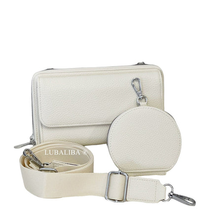 PERMA-SERIES Étui portefeuille élégant pour téléphone portable, sac à bandoulière 3 en 1 en 19 couleurs