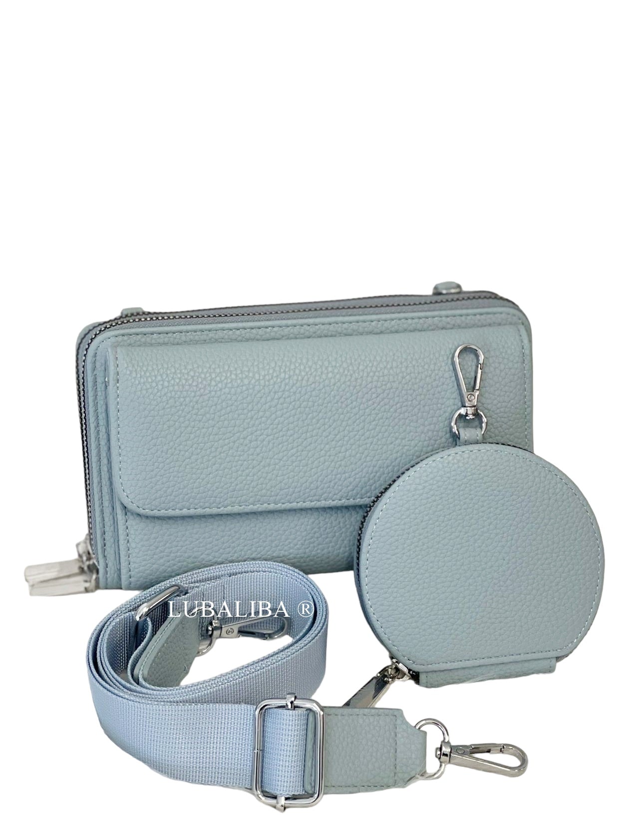 PERMA- SERIES Stylische Handytasche Portemonnaie 3 in 1 Umhängetasche in 19 Farben