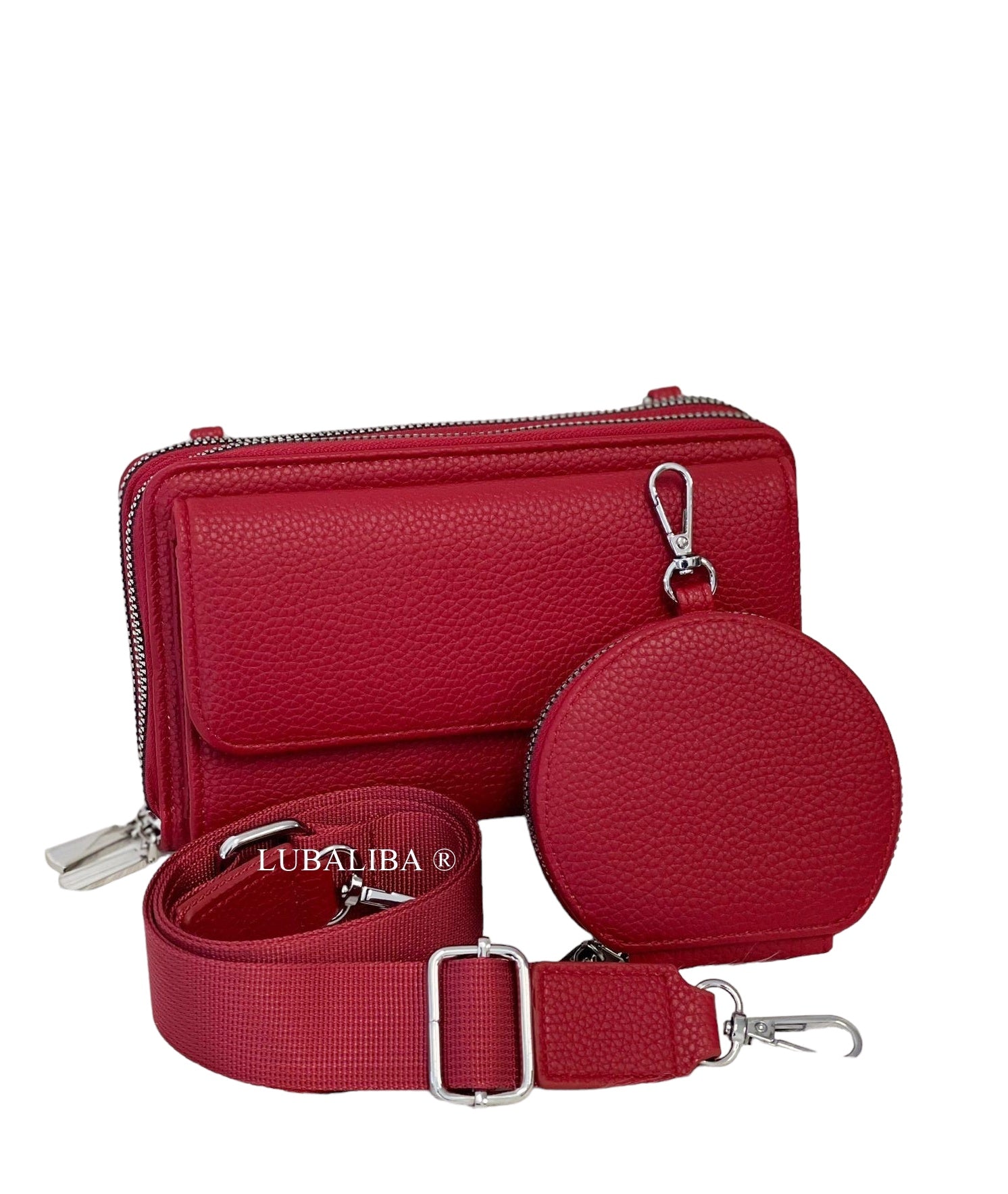 PERMA- SERIES Stylische Handytasche Portemonnaie 3 in 1 Umhängetasche in 19 Farben