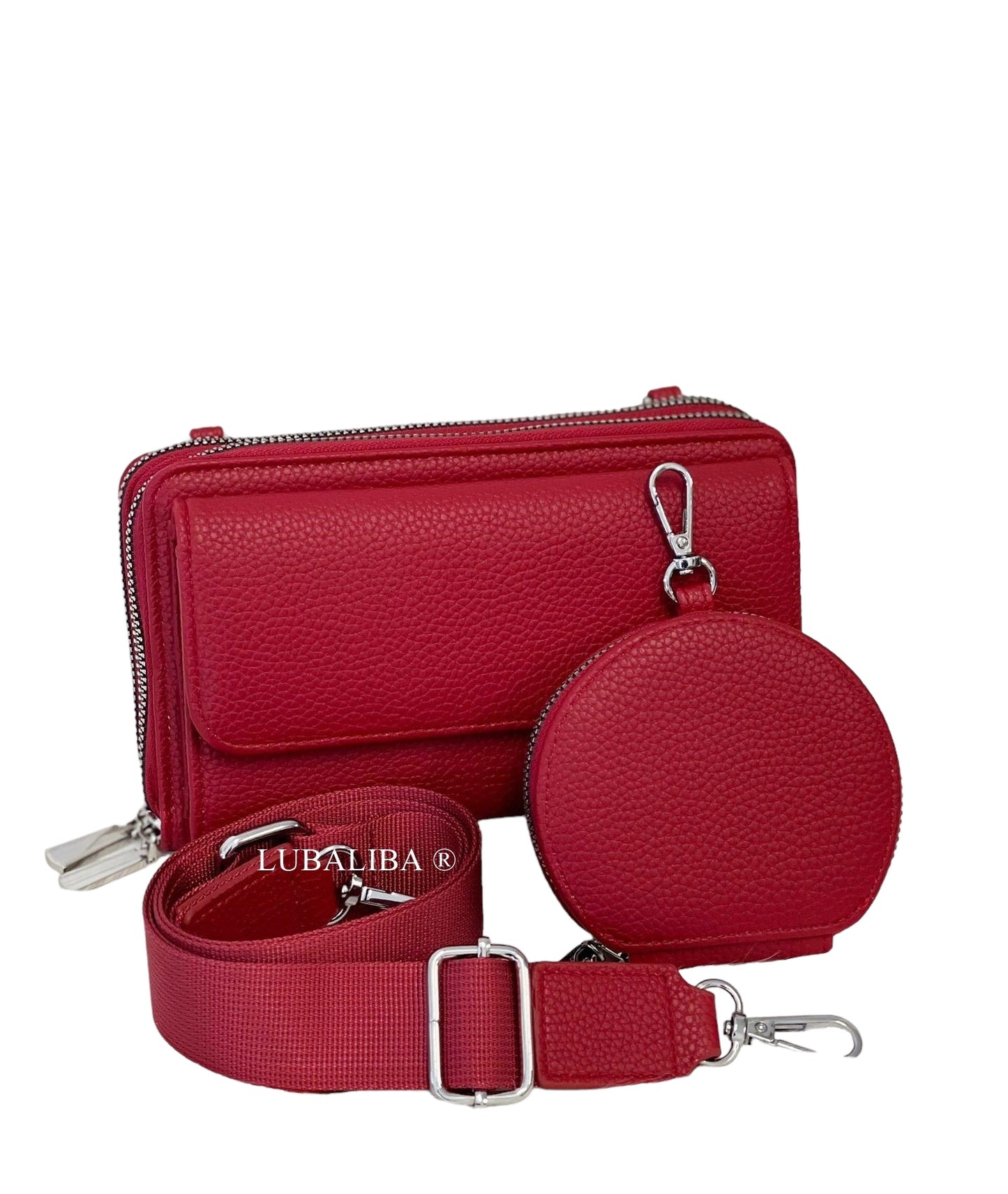 Stylische Handytasche Portemonnaie 3 in 1 Umhängetasche in 19 verschiedenen Farben